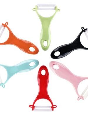 T Shaped Ceramic Skin Peeler with Durable ABS Handle, Random Color Delivery, T Shaped Peel Knife