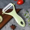 S-KA-0511RG_4.jpg T Shaped Ceramic Skin Peeler with Durable ABS Handle, Random Color Delivery, T Shaped Peel Knife