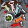 S-KA-0511RG_5.jpg T Shaped Ceramic Skin Peeler with Durable ABS Handle, Random Color Delivery, T Shaped Peel Knife