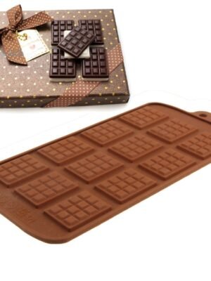 High Quality 12pcs Silicone Material Chocolate Mold