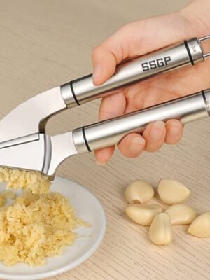 Food Grade 304 Stainless Steel Garlic Press Presser Crusher Slicer
