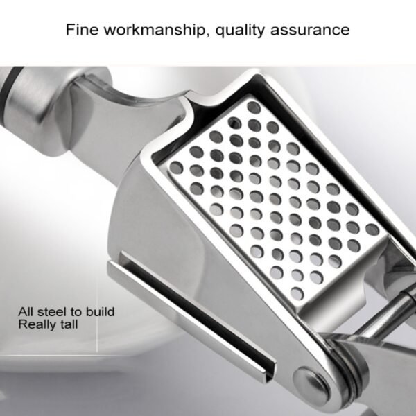Food Grade 304 Stainless Steel Garlic Press Presser Crusher Slicer