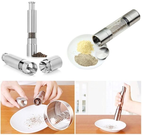 304 Stainless Steel Salt and Pepper Grinder / Mill(Silver)