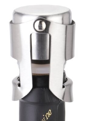 Novel Stainless Steel Champagne Wine Bottle Stopper Plugger Cork Keeping Fresh Gadget