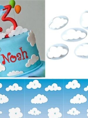 10 PCS Cake Mold Cloud Fondant Cake Decoration Printing Die Cutting Mold