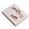 TBD0108694501A_2.jpg 2 PCS Hippocampus DIY Modeling Mold Fondant Silicone Cake Chocolate Mold Baking Tool, Hippocampus Shape(Pink), Hippocampus Shape(Gray)