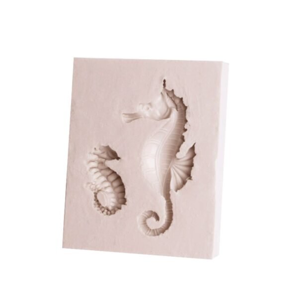 TBD0108694501A_3.jpg 2 PCS Hippocampus DIY Modeling Mold Fondant Silicone Cake Chocolate Mold Baking Tool, Hippocampus Shape(Pink), Hippocampus Shape(Gray)