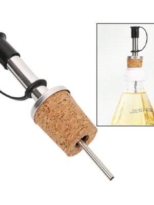 20 PCS Cork Wine Stopper Stainless Steel Pourer Wine Diversion Spout Dispenser