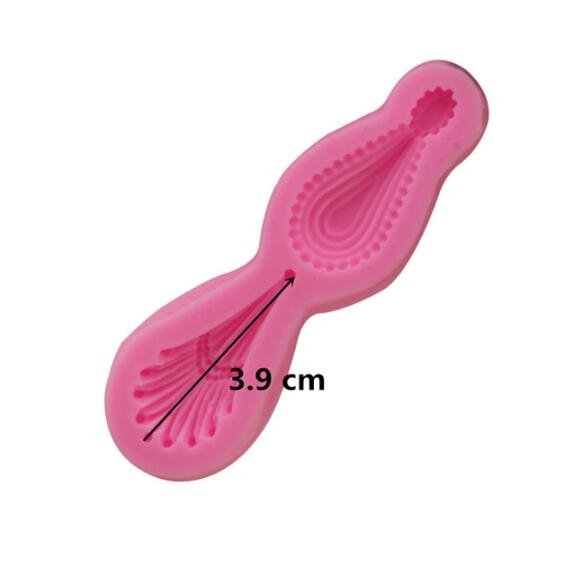 2 PCS Gemstone Pendant Silicone Mold Fondant Chocolate Mold DIY Baking Cake Decorating Edge Tool, Gemstone Pendant Shape