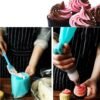 4 PCS Silicone Icing Piping Cream Pastry Bag Nozzle DIY Cake Decorating Tools, Cream Pastry Bag(Blue), Cream Pastry Bag(White), Cream Pastry Bag(Pink), Cream Pastry Bag(Green)