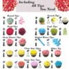 106 in 1 Cake Turntable Set Stainless Steel Decorating Mouth Cake Decorating Baking Tool, 106 PCS/Set Purple, 106 PCS/Set Blue