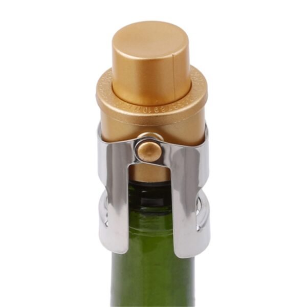 Push-button Stainless Steel Pumping Champagne Stopper Sparkling Champagne Snap Wing Vacuum Wine Stopper, 2 PCS  Push-button Wine Bottle Stopper(Black), 2 PCS  Push-button Wine Bottle Stopper(Gold), 2 PCS  Push-button Wine Bottle Stopper(Silver)