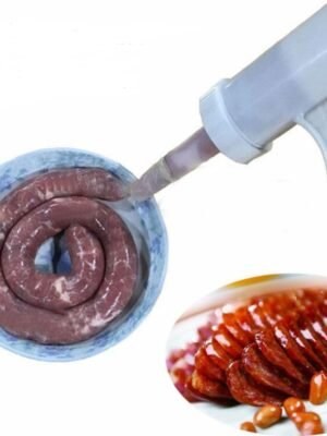 2 PCS Sausage Machine Meat Stuffer Filler Hand Operated Salami Maker