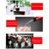 5 PCS Glass Bottle Stopper Stainless Steel Oil Stopper Silicone Stopper, White Hat Straight Mouth, White Hat Automatic Cap, Black Hat Straight Mouth, Black Hat Automatic Cap