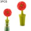 TBD0196926801A-1.jpg 3 PCS Creative Wine Drink Preservation Stopper Flower Silicone Wine Stopper, 3 PCS Rose Stopper, 3 PCS Red Sun Flower Beer Stopper, 3 PCS Leaf Beer Stopper