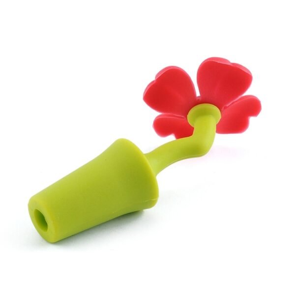 TBD0196926801A_2.jpg 3 PCS Creative Wine Drink Preservation Stopper Flower Silicone Wine Stopper, 3 PCS Rose Stopper, 3 PCS Red Sun Flower Beer Stopper, 3 PCS Leaf Beer Stopper