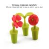 TBD0196926801A_3.jpg 3 PCS Creative Wine Drink Preservation Stopper Flower Silicone Wine Stopper, 3 PCS Rose Stopper, 3 PCS Red Sun Flower Beer Stopper, 3 PCS Leaf Beer Stopper