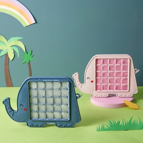 Creative Cute Cartoon Animal Shape Ice Grid Summer Homemade Children DIY Juice Popsicle Mold, Elephant, Dinosaur, Kitten
