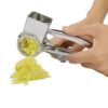 Cheese Grater Rotory Container Stainless Steel Hand-Crank Rotary Shredder, with 3-4 holes, with 7-8 holes, with 9-10 holes, with flakes