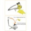 Cheese Grater Rotory Container Stainless Steel Hand-Crank Rotary Shredder, with 3-4 holes, with 7-8 holes, with 9-10 holes, with flakes