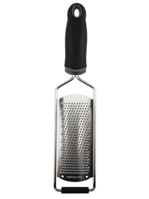 Cheese Grater Stainless Steel Blade Cheese Slicer Lemon Grater Chocolate Scraping Planer with Protective Cover, Cheese Grater (Red), Cheese Grater (Black)
