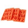 A-Z 3pcs Letter Ice Cube Ice Box Silicone Ice Tray Set, 3 in 1 LetterShalpe(Yellow), 3 in 1 LetterShalpe(Orange)