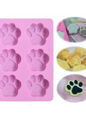 3 PCS Paw Soap Ice Cream Chocolate Cake Silicone Mold, Soap Shape
