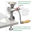 Household Stainless Steel Manual Grinder Home Coffee Tools Grinding Mill Machine for Soy Peanut
