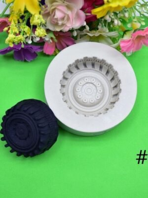 2 PCS DIY Tires Shape Sugar Craft Cake Silicone Mold Fondant Baking Decorating Tools Random Color Delivery, Size 1, Size 2, Size 3, Size 4