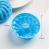 12 pcs Thread Shape Baking Jelly Mould  Silicone Pudding Cupcake Muffin Donut Mold
