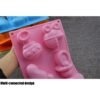 Silicone Baby Toys Shape Bakeware Mold Jelly Pudding Chocolate Cake Decoration, Random Color Delivery