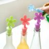 5 PCS Silicone Wine Stopper Flower Beer Stopper, 5 PCS Flower Shape(Green), 5 PCS Flower Shape(Purple), 5 PCS Flower Shape(Red), 5 PCS Flower Shape(Blue)
