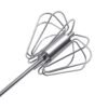 Stainless Steel Semi-automatic Stirring Press Rotary Egg Beater, 30cm, Random Color Delivery