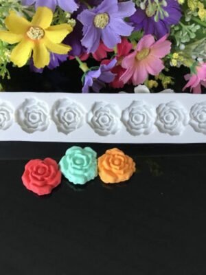 5 PCS Rose Flower Silicone Mold Fondant Cake Decorating Tools Baking Tools