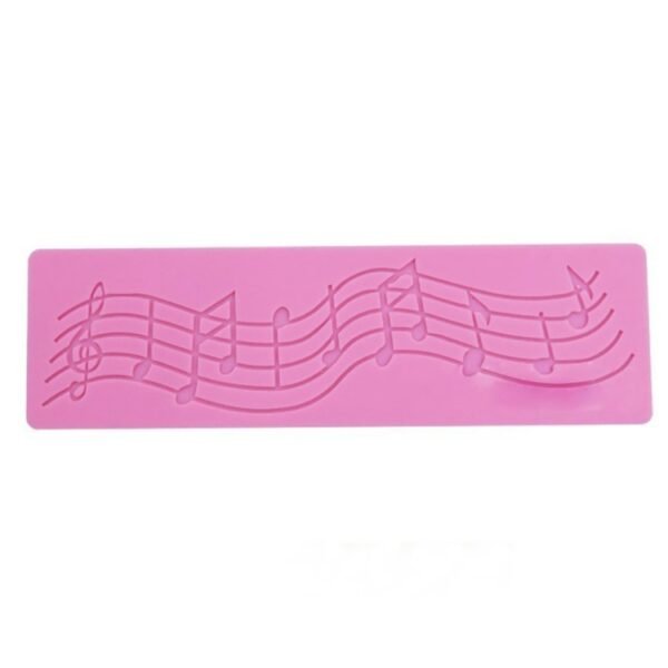 2 PCS Note Cake Decoration Silicone Mould Fondant Cake Tool Baking DIY Mould