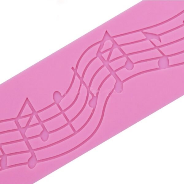 2 PCS Note Cake Decoration Silicone Mould Fondant Cake Tool Baking DIY Mould