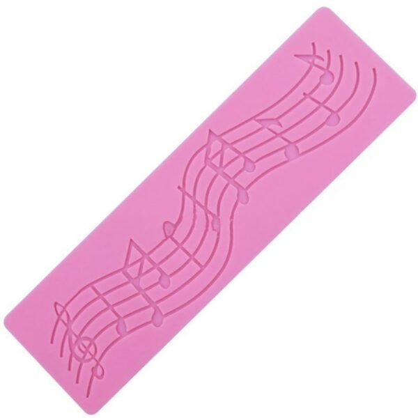 2 PCS Note Cake Decoration Silicone Mould Fondant Cake Tool Baking DIY Mould