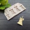 2 PCS Christmas Bells Chocolate Candy Cookie Cake Decorating Tools DIY Baking Fondant Food Grade Silicone Mold, Christmas Bells
