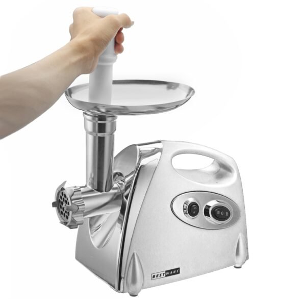 MGB -120A 250W Household Electric Multi-function Stainless Steel Kitchen Sausage Twisting Machine Meat Grinder, MGB -120A White, MGB -120A Black