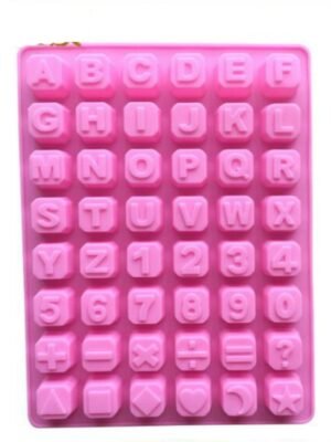 Stars Shape English Alphabet Silicone Chocolate Mold DIY Ice Handmade Soap Mold