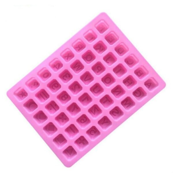 Stars Shape English Alphabet Silicone Chocolate Mold DIY Ice Handmade Soap Mold