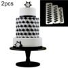 2 PCS Chocolate Cake Geometric Puzzle Embossed Strip Foundation Shape Graphic Biscuit Mold Stamping Tool, Four-sided Diamond, Jigsaw, Hexagon, Square, Regular Triangle, Oblique Triangle