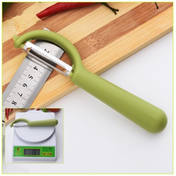 4个一卖 Stainless Steel Round Handle Peeler Sugar Cane Scraper  Fruit Plane, 4 PCS Apple Peeler Knife (Dark Gery), 4 PCS Apple Peeler Knife (Green), 4 PCS Apple Peeler Knife (White), 4 PCS Apple Peeler Knife (Light Gery), 4 PCS Apple Peeler Knife (Black)...