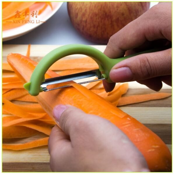 4个一卖 Stainless Steel Round Handle Peeler Sugar Cane Scraper  Fruit Plane, 4 PCS Apple Peeler Knife (Dark Gery), 4 PCS Apple Peeler Knife (Green), 4 PCS Apple Peeler Knife (White), 4 PCS Apple Peeler Knife (Light Gery), 4 PCS Apple Peeler Knife (Black)...