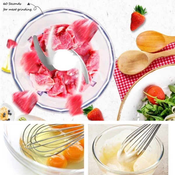 Multifunctional Food Processor Handheld Blender Detachable Magic Stick 5-speed Variable Speed Stainless Steel Cooking Stick, CN Plug, Handheld Blender