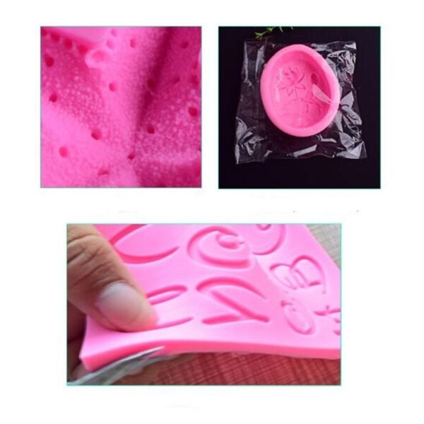 2 PCS Food Love Lock Key Fondant Silicone Mold DIY Baking Cake Decoration Tool, Food Love Lock Key Shape