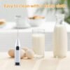 Electric Milk Coffee Whisk Household Mini Semi-Automatic Cream Blender