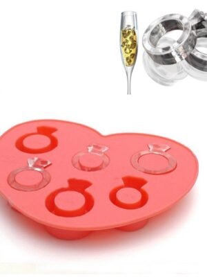 Silicone DIY Creative Ring Ice Mold Ice Box, Ring Shape