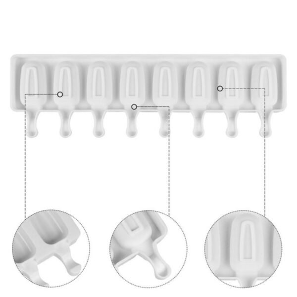 8 Even Silicone Ice Cream Mold Creative Handmade Ice Cube Mold