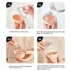 2PCS Home Whiskey Bulb Ice Ball Ice Cube Silicone Mold With Funnel, With Funnel+Sky Blue, With Funnel+Lavender Purple, With Funnel+Cherry Blossom Pink, With Funnel+Banana Yellow